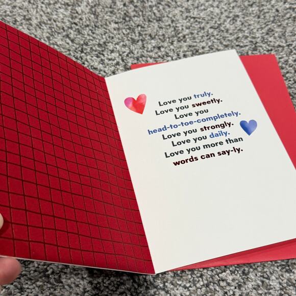 Hallmark Valentine's Day Bundle! Signature Heirloom Rhinestone Velvet Love Cards - Picture 8 of 12